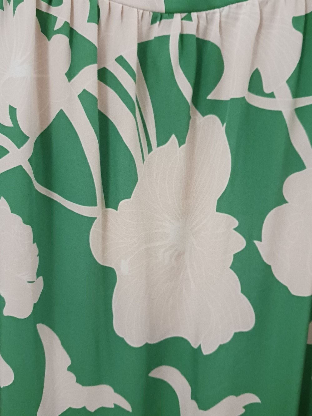 Floral Tiered Maxi Dress With Smocking -Large- Like New-$168 Retail - Picture 4 of 9